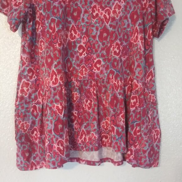 Logo by Lori Goldstein women's size M multicolored tunic top - Picture 3 of 13